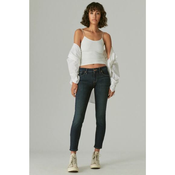 NWOT Lucky brand low rise lolita skinny 12 / 31 stretch ankle jeans classic - Picture 2 of 11